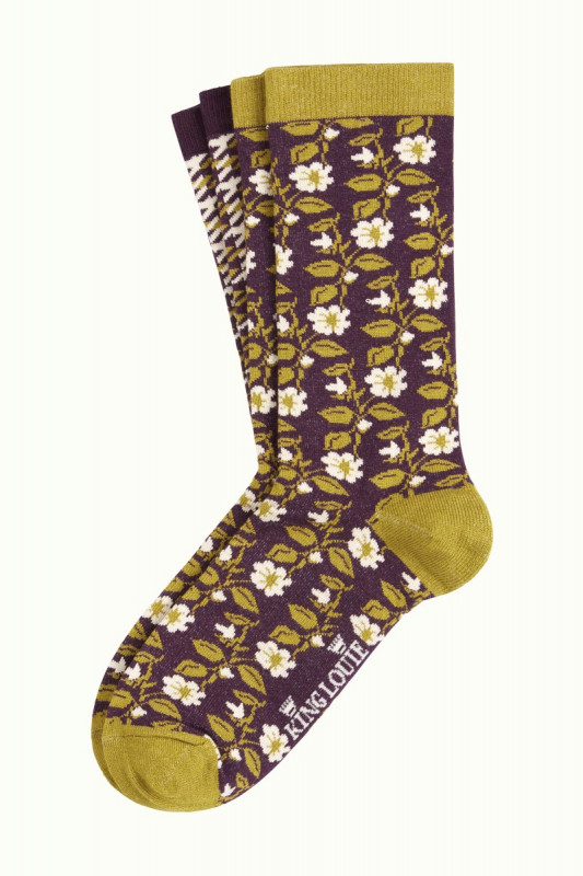 Socks 2 Pack Onyx Imperial Purple