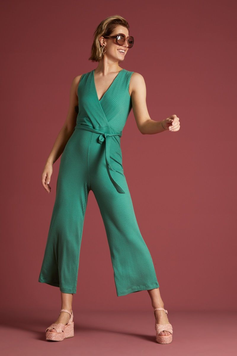 Mary Jumpsuit Uni Roulette Fir Green
