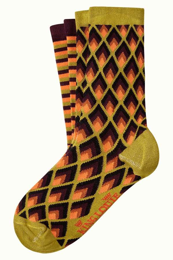 Socks 2 Pack Candle Chartreuse yellow