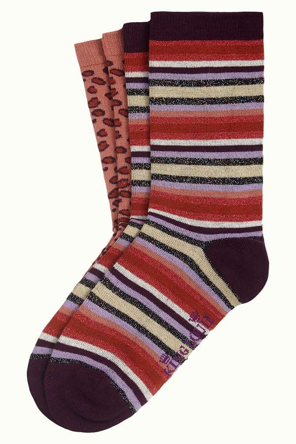 Socks Multi Stripe Imperial Purple