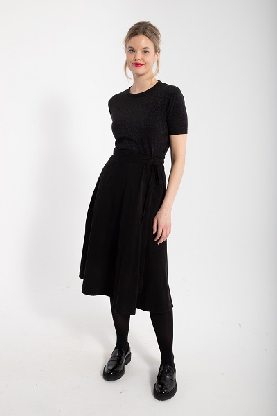 Mikkelsen Cord Skirt Black