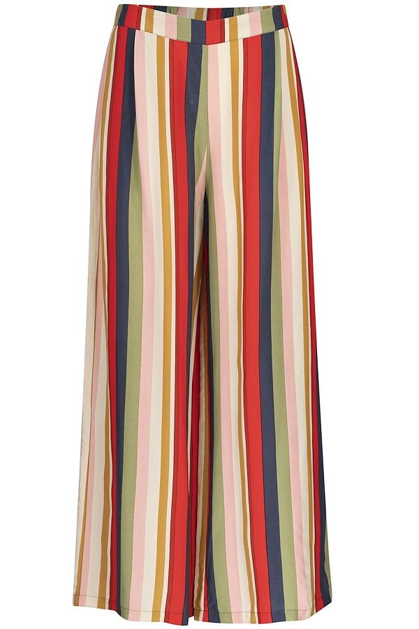 Pants Wide Stripes Poppy