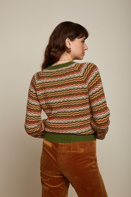 Raglan Sweater Twitty Olive Green