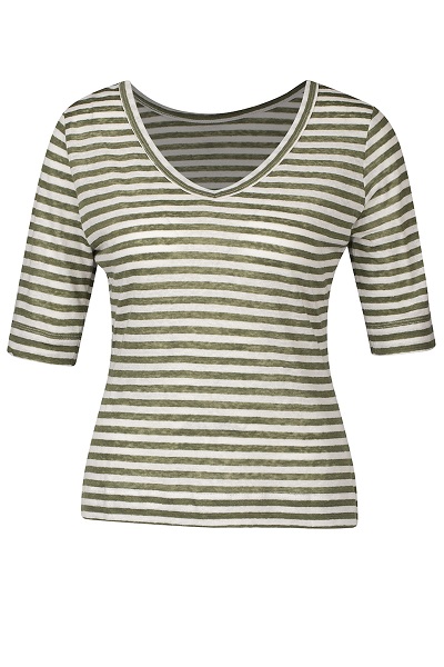 Top Reversible Small Stripe Moss