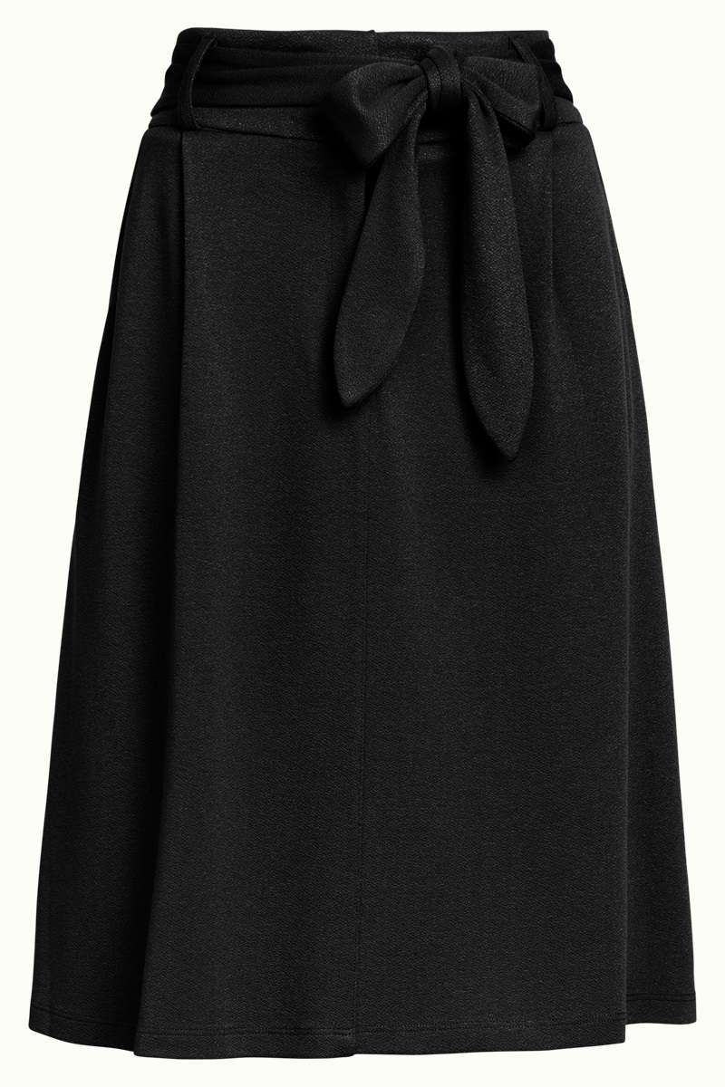 Ava Skirt Milano Crepe Black