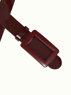 Patent belt Cabernet Red