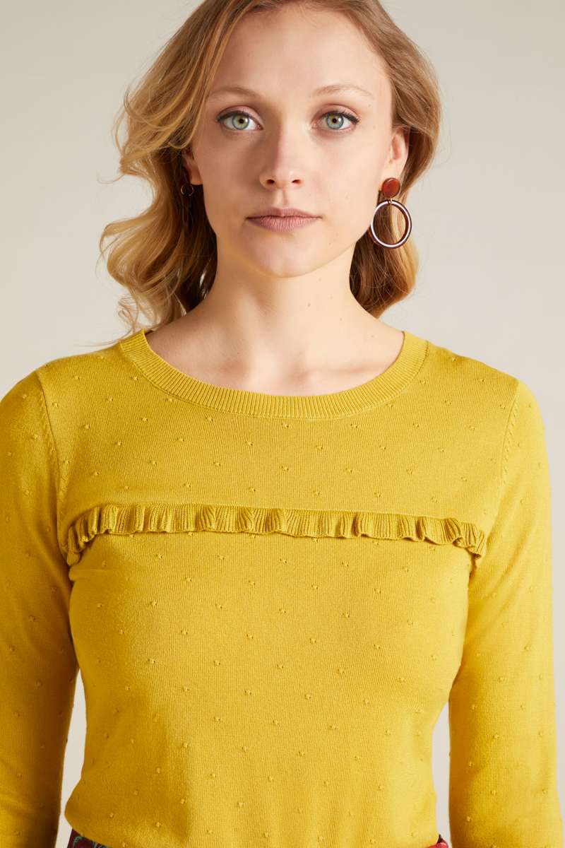Ruffle Top Droplet Neutral Yellow
