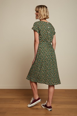 betty Loose Fit Dress Caliente Atlantis green