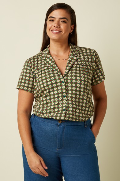 Tex Blouse Jade Ponderosa Green