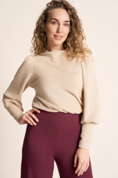 Maya Top Gold Lurex Goud