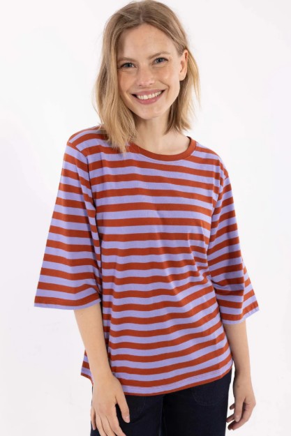 Danebasic Glad tee Light Lilac Chili