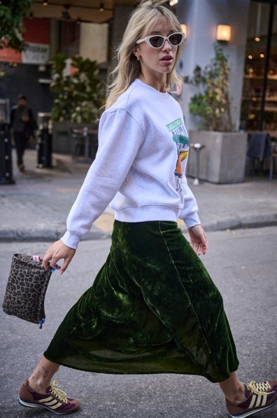 Justine Skirt Vert Olive