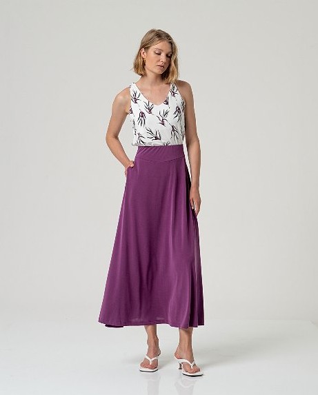 Maxi Skirt Purple