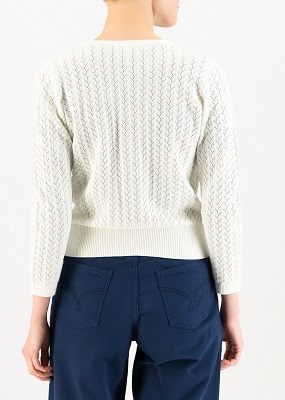 Sweet Petite White Pigtail Knit