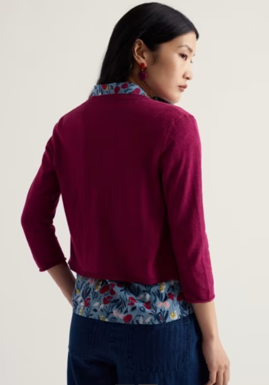 Vanessa Cardigan Regular Dark Freesia