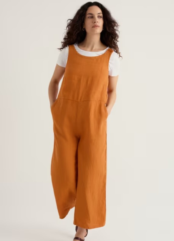 Salt Air Jumpsuit Linnen Amber
