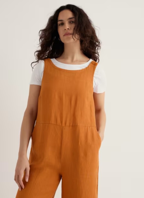 Salt Air Jumpsuit Linnen Amber