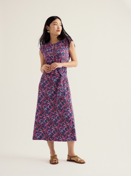 Fettling Dress Summer Fonds Purple Kale