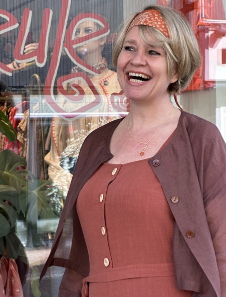 Birgit Jumpsuit Terracotta Linen