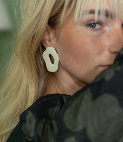 Earrings Faye Ivory