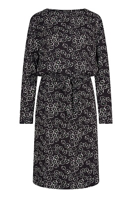 Dress Ribbon Flower Black