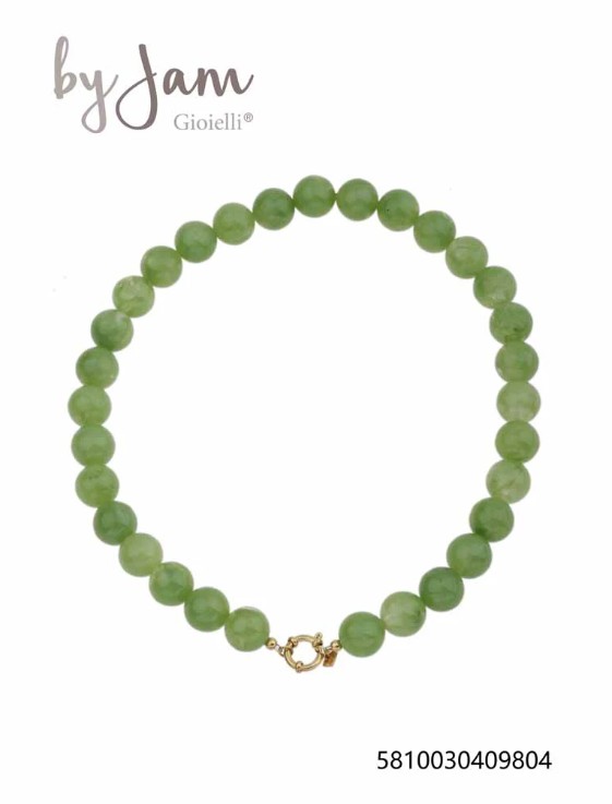 Ketting Kralen Green Gold