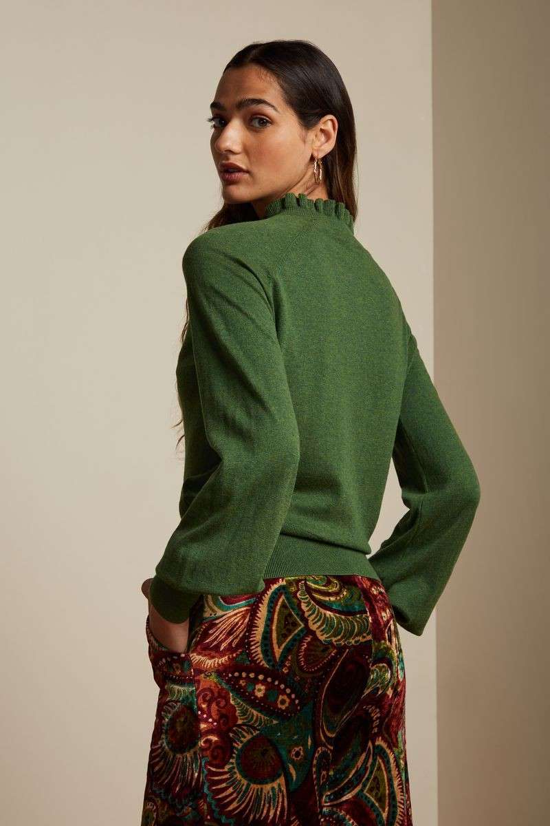 Izu Bell Top Cocoon Kale Green