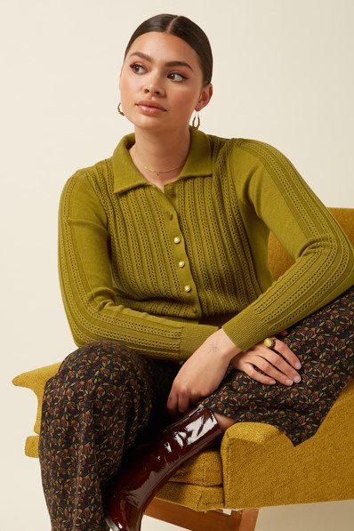 Sofie Cardi Carmi Curry Yellow