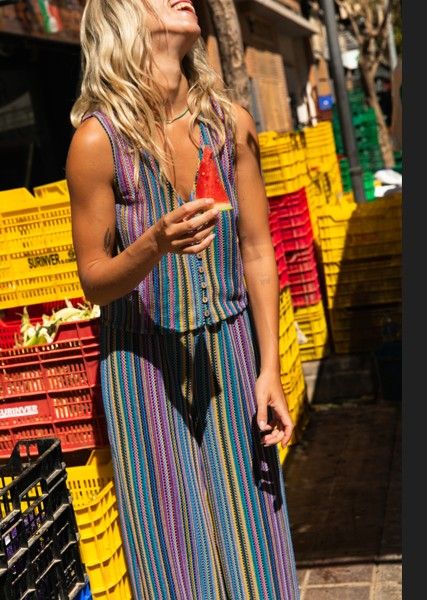 Top Muse Rayures Samba