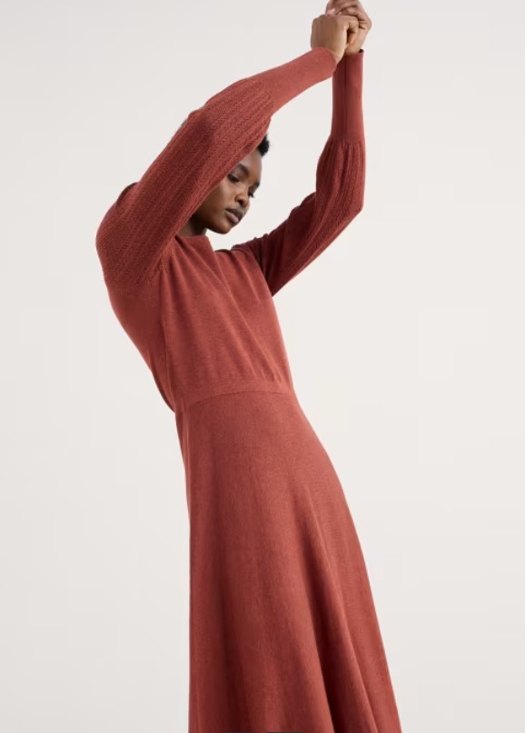 Herring Gull Dress Burgundy