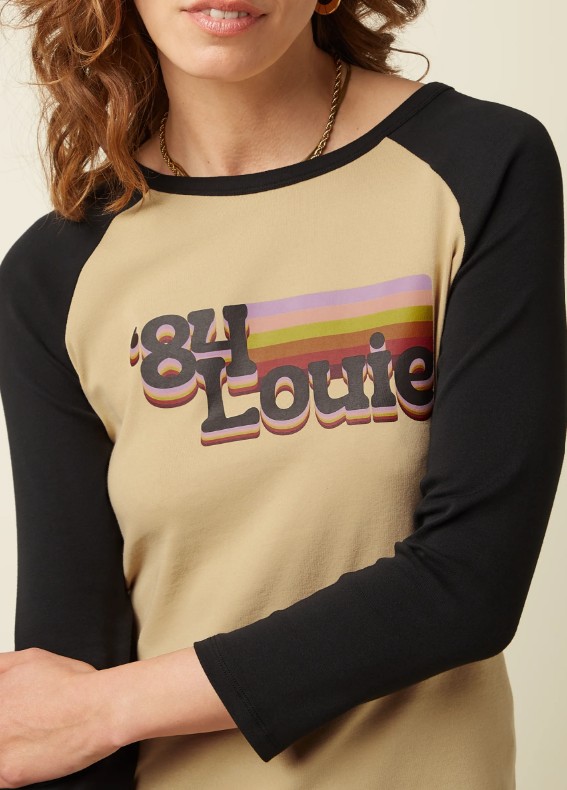 Raglan Tee Logo Black