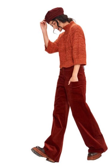 Triangle Trousers Maroon