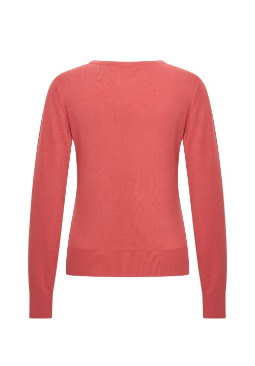 Cardigan Round Neck Lipstick