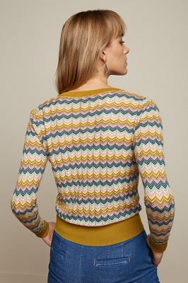 Cardi Roundneck Lavigne Curry Yellow