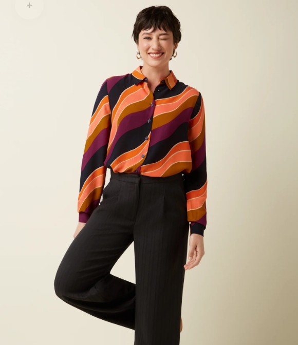 Maisie Blouse Razzle Beaujolais Red