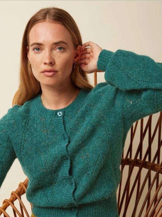 Raglan Cardi Bernard Spruced Green