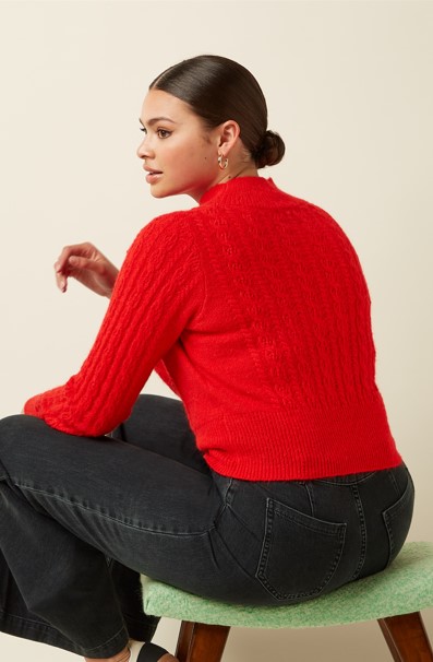 Nilde Top Leon Fiery Red