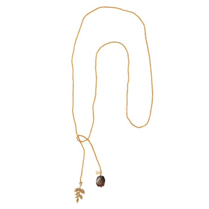 Nova tiger Eye Gold Necklace