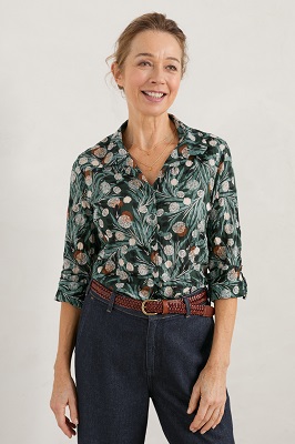 Larissa Shirt Coast Thistle Pine Needle