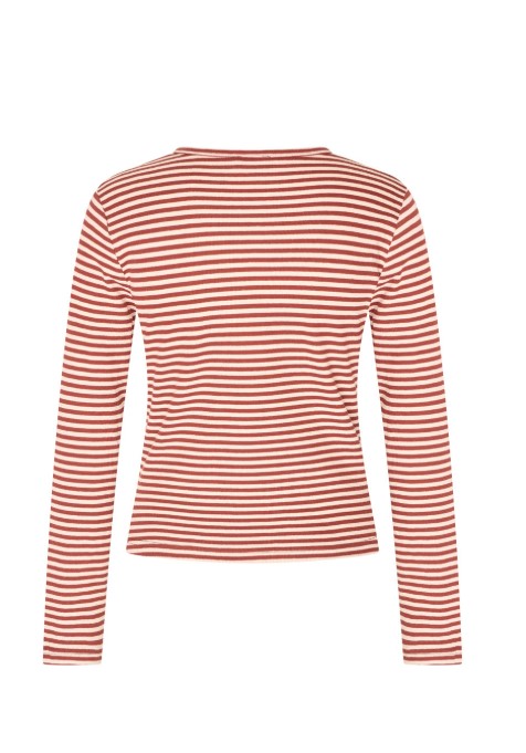 Top Round Neck Two Tone Mahony