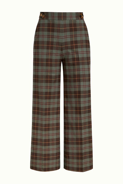 Alba Pants Jones Check Smoke Green