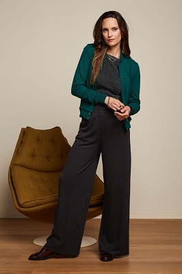Cleo jacket Milano Uni Pine Green