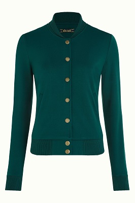 Cleo jacket Milano Uni Pine Green