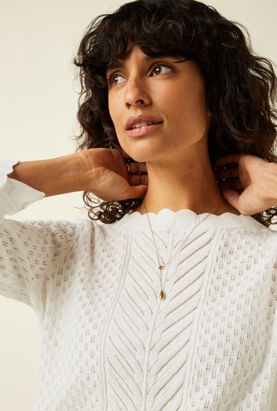 Audrey Top Rocky Ajour White