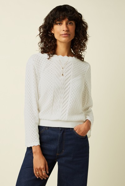 Audrey Top Rocky Ajour White