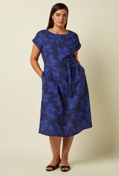 Betty Loose Fit Dress Saline Beacon Blue