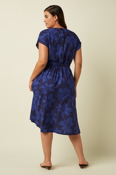 Betty Loose Fit Dress Saline Beacon Blue