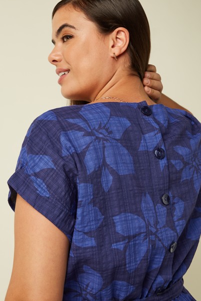 Betty Loose Fit Dress Saline Beacon Blue