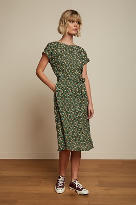betty Loose Fit Dress Caliente Atlantis green