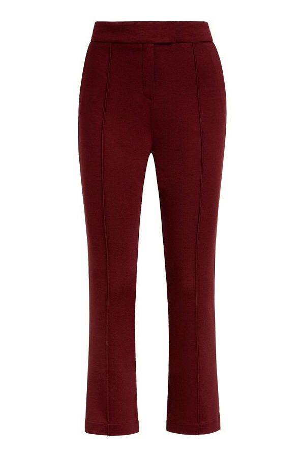 Luz Pintuck Pants Milano Uni Brick Red